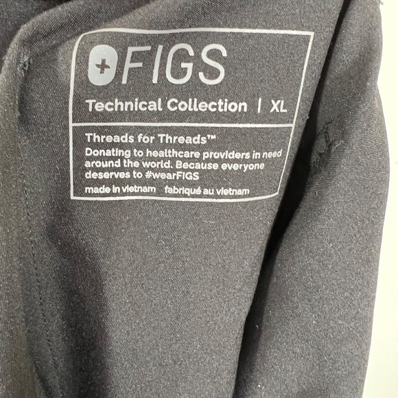 Figs Men's Scrub‎ Pants Solid Technical Collection, Black, XL 32" inseam - Picture 7 of 13